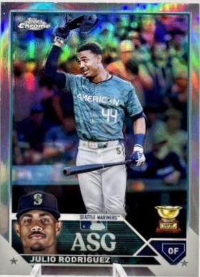 2023 Topps Chrome Update All Star Game Julio Rodriguez #ASGC-1 card