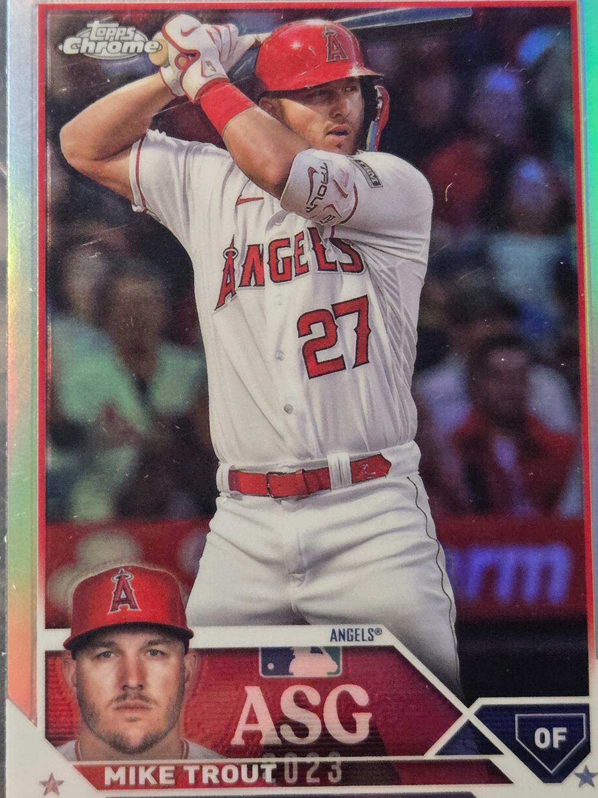 2023 Topps Chrome Update All Star Game Mike Trout #ASGC-18 card