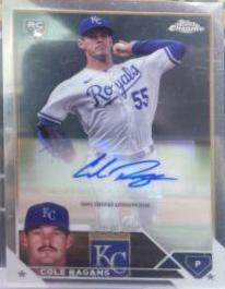 2023 Topps Chrome Update Autographs Cole Ragans #AC-CRA card