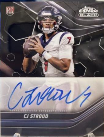 2023 Topps Composite Chrome Black Autograph CJ Stroud #TCBA-CS card
