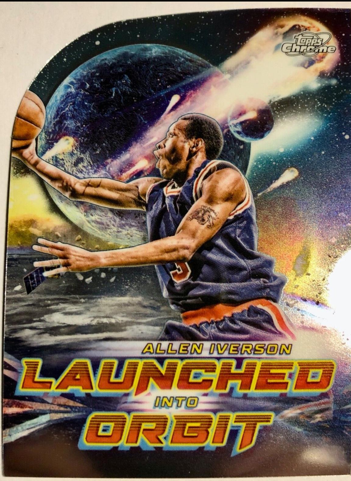 2023 Topps Cosmic Chrome Launched Into Orbit Allen Iverson #LIO-20 card