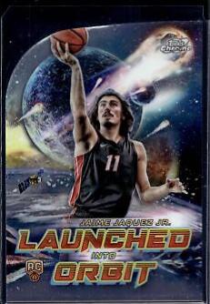 2023 Topps Cosmic Chrome Launched Into Orbit Jaime Jaquez Jr. #LIO-6 card