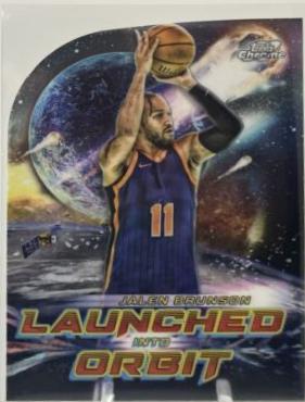 2023 Topps Cosmic Chrome Launched Into Orbit Jalen Brunson #LIO-13 card