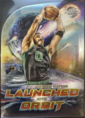 2023 Topps Cosmic Chrome Launched Into Orbit Jayson Tatum #LIO-11 card