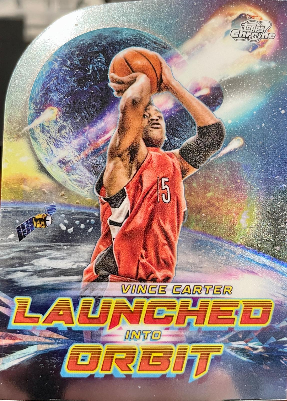 2023 Topps Cosmic Chrome Launched Into Orbit Vince Carter #LIO-22 card