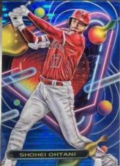 2023 Topps Cosmic Chrome Shohei Ohtani [Blue Moon] #91 card