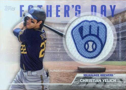 2023 Topps Father's Day Team Patch Christian Yelich #FD-CY card