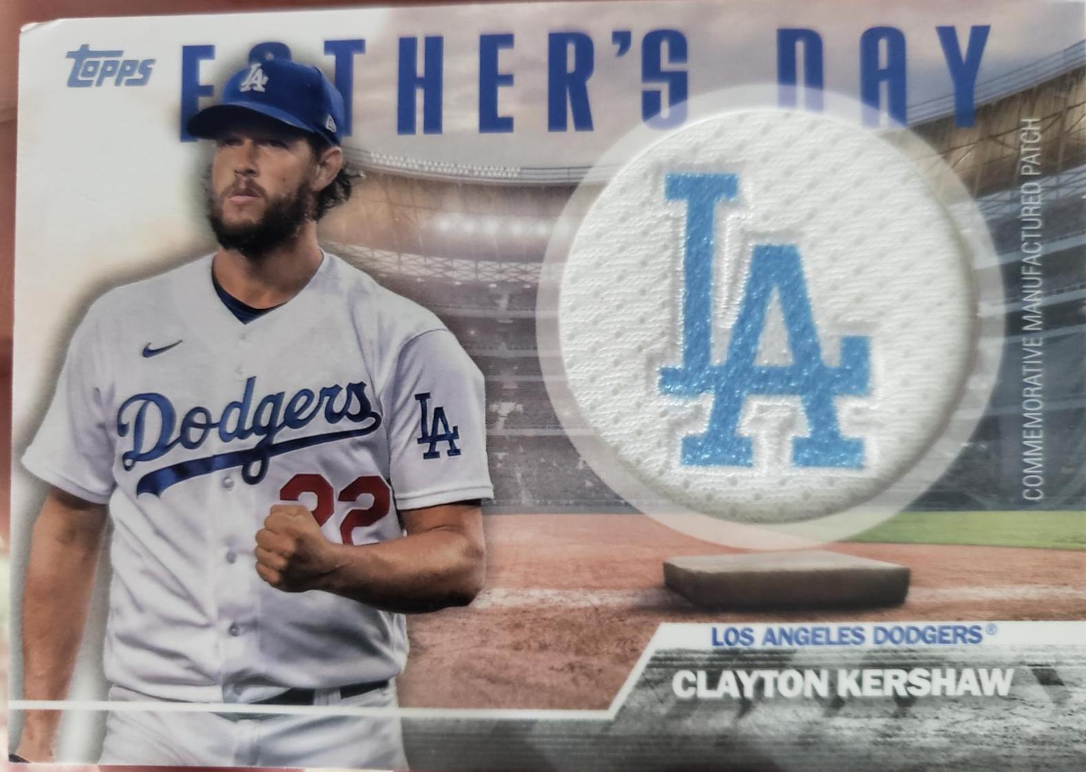 2023 Topps Father's Day Team Patch Clayton Kershaw #FD-CK card