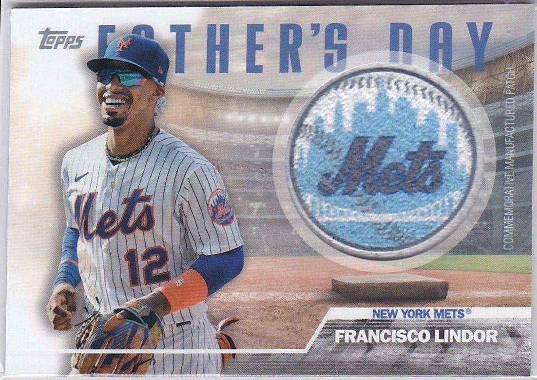 2023 Topps Father's Day Team Patch Francisco Lindor #FD-FL card