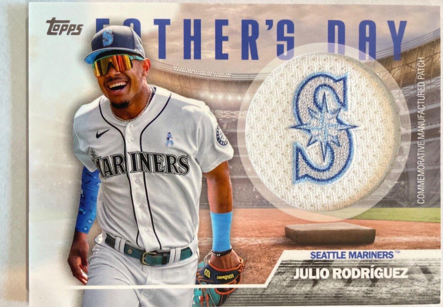 2023 Topps Father's Day Team Patch Julio Rodriguez #FD-JR card