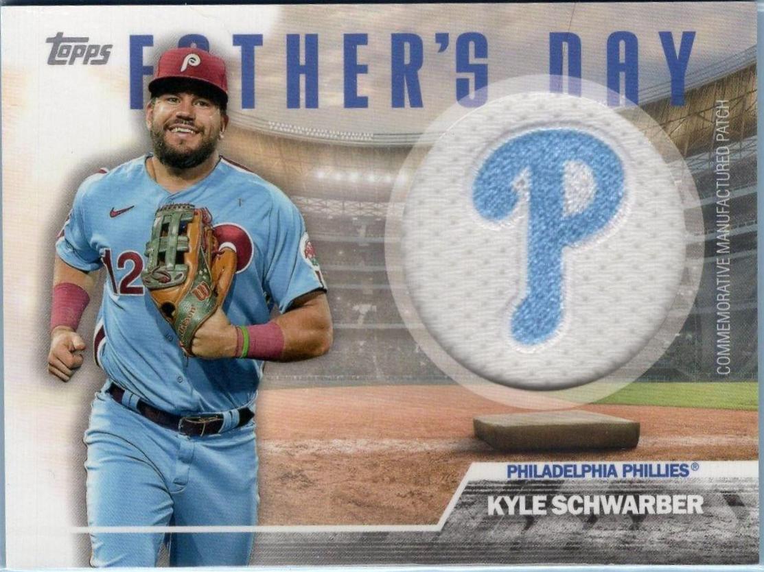 2023 Topps Father's Day Team Patch Kyle Schwarber #FD-KS card