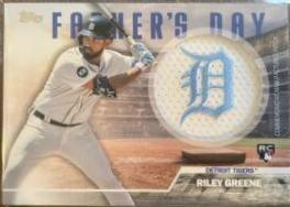 2023 Topps Father's Day Team Patch Riley Greene #FD-RG card