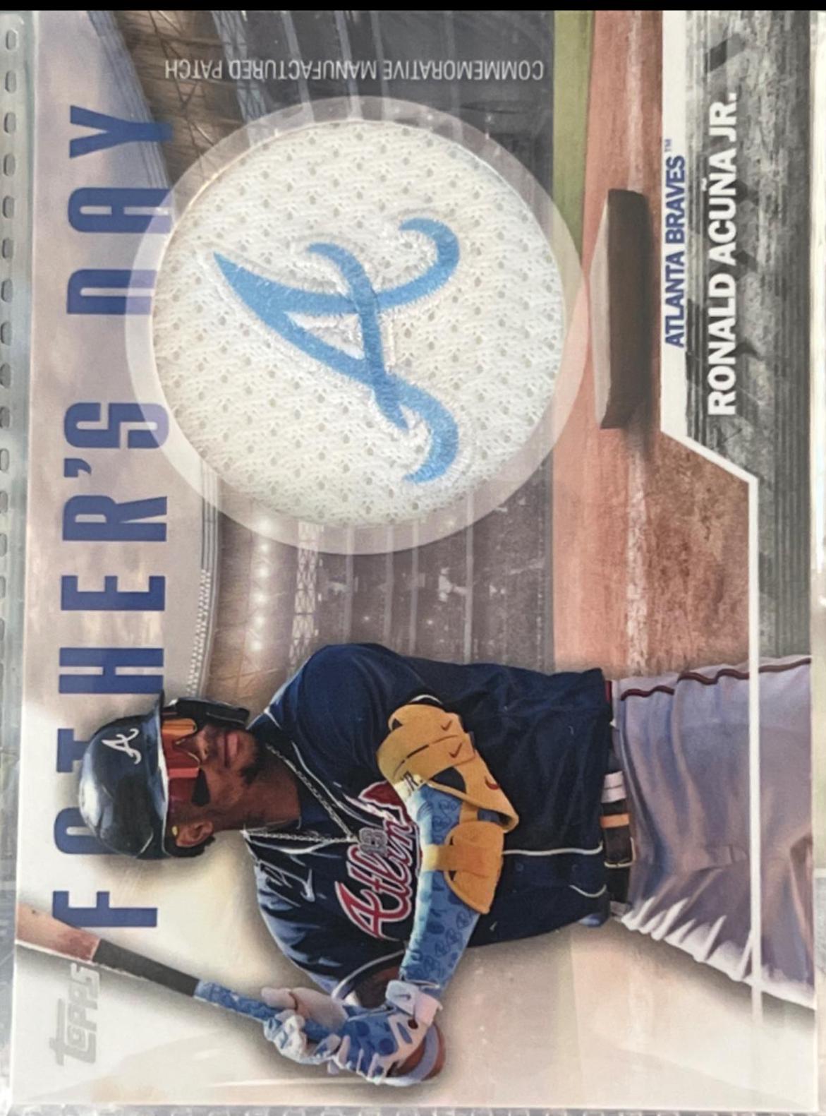 2023 Topps Father's Day Team Patch Ronald Acuna Jr. #FD-RA card