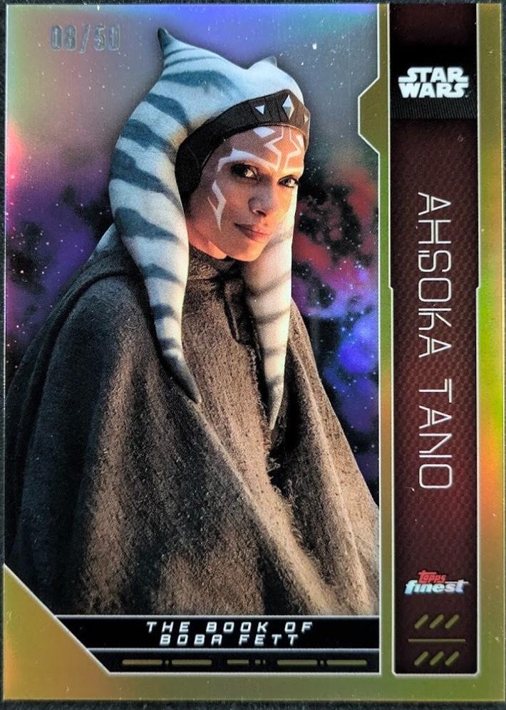 2023 Topps Finest Ahsoka Tano [Gold Refractor] #FN-1 card