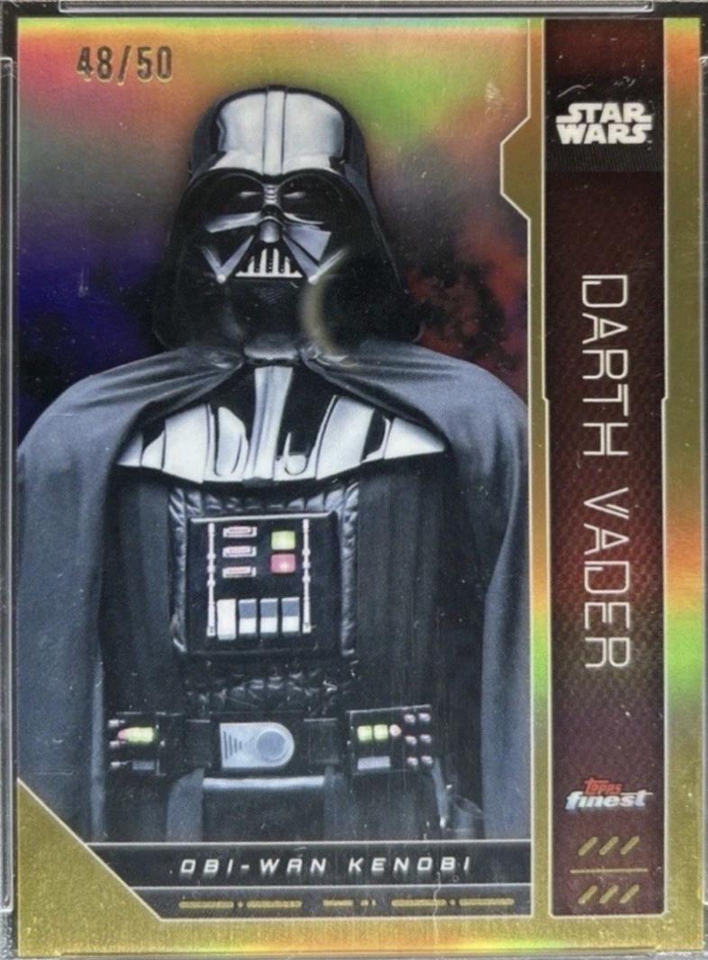 2023 Topps Finest Darth Vader [Gold Refractor] #FN-43 card