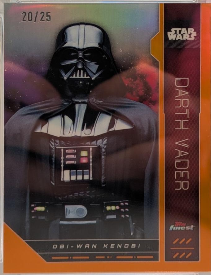 2023 Topps Finest Darth Vader [Orange Refractor] #FN-43 card