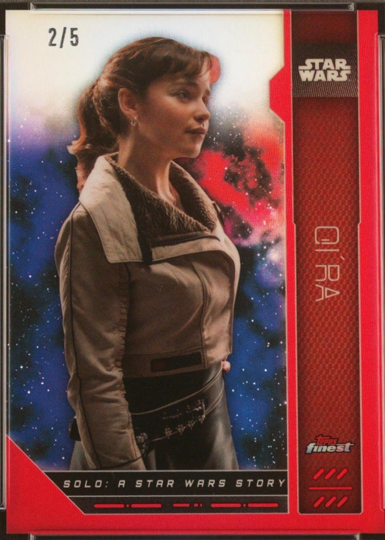 2023 Topps Finest Qi'ra [Red Refractor] #FN-84 card