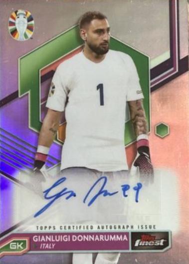 2023 Topps Finest Road to UEFA EURO Autograph Gianluigi Donnarumma #BCA-GD card