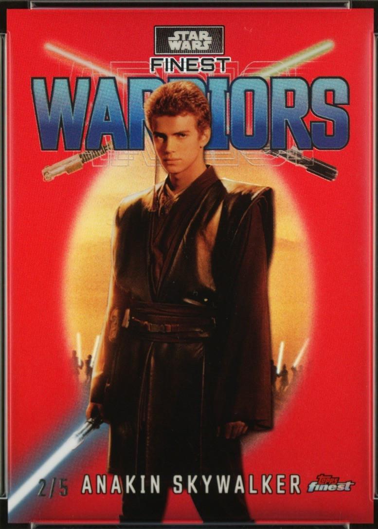 2023 Topps Finest Warriors Anakin Skywalker [Red Refractor] #FW-22 card