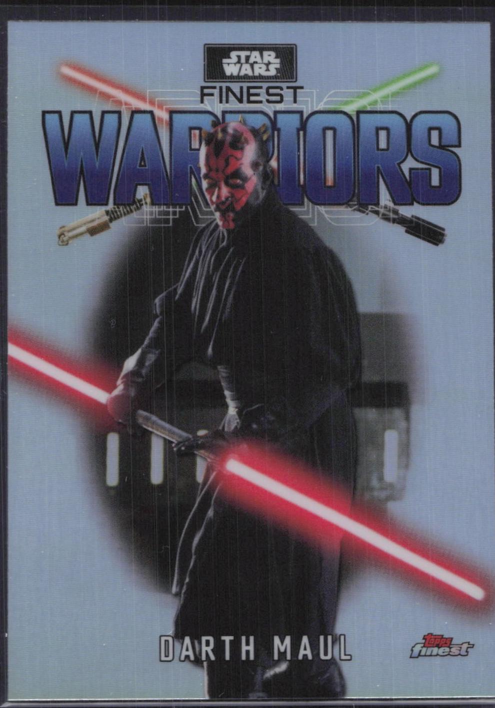 2023 Topps Finest Warriors Darth Maul #FW-13 card