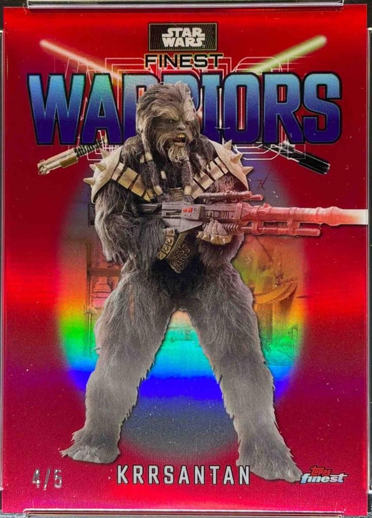 2023 Topps Finest Warriors Krrsantan [Red Refractor] #FW-17 card