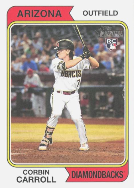 2023 Topps Heritage Corbin Carroll #209 card