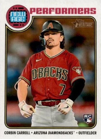 2023 Topps Heritage New Age Performers Corbin Carroll #NA-19 card