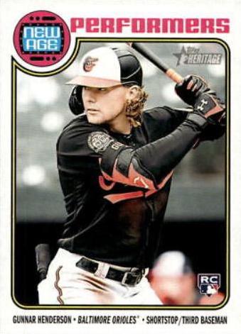 2023 Topps Heritage New Age Performers Gunnar Henderson #NA-15 card