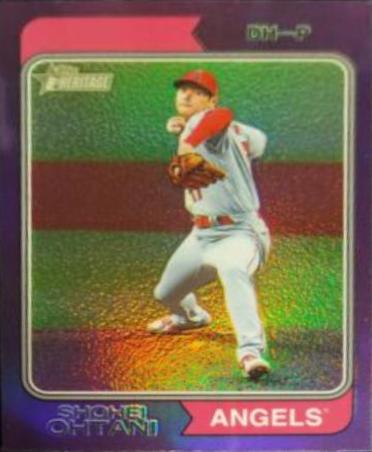 2023 Topps Heritage Shohei Ohtani [Chrome Purple] #20 card