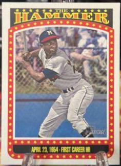 2023 Topps Heritage The Hammer Hank Aaron #TH-2 card