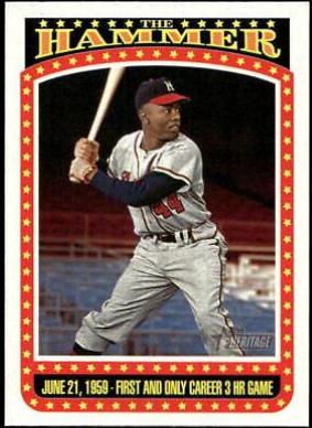 2023 Topps Heritage The Hammer Hank Aaron #TH-5 card