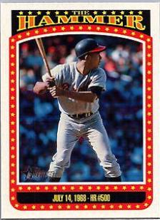 2023 Topps Heritage The Hammer Hank Aaron #TH-6 card