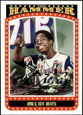 2023 Topps Heritage The Hammer Hank Aaron #TH-9 card