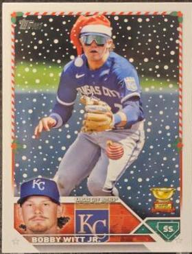 2023 Topps Holiday Bobby Witt Jr. [SP Variation] #H102 card