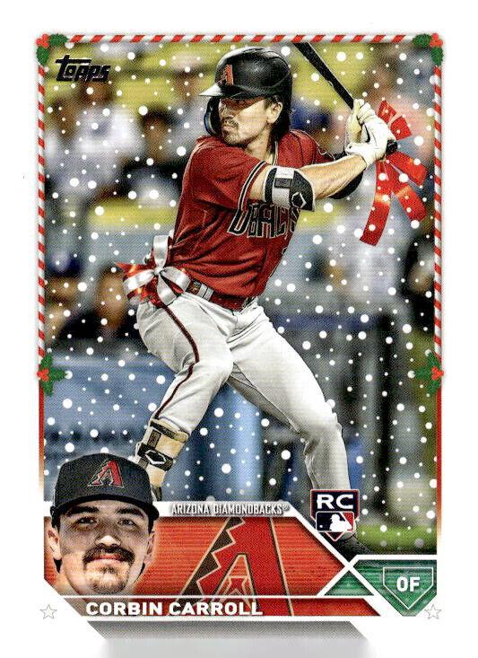2023 Topps Holiday Corbin Carroll [SR Variation] #H113 card