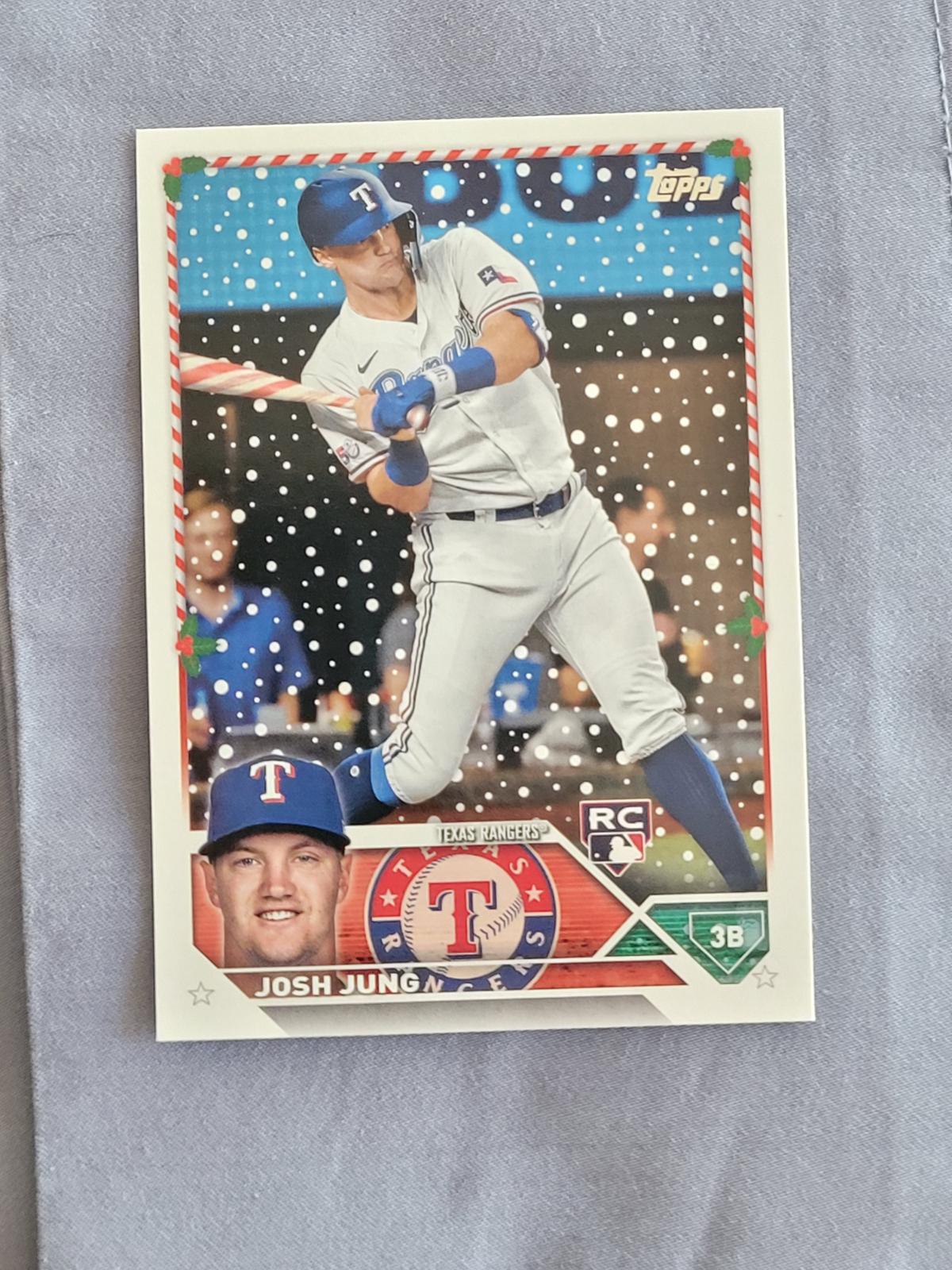 2023 Topps Holiday Josh Jung [SP Variation] #H120 card