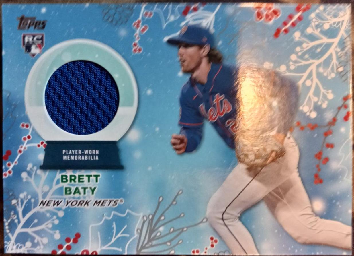 2023 Topps Holiday Relics Brett Baty #RC-BB card