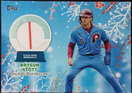 2023 Topps Holiday Relics Bryson Stott #RC-BS card