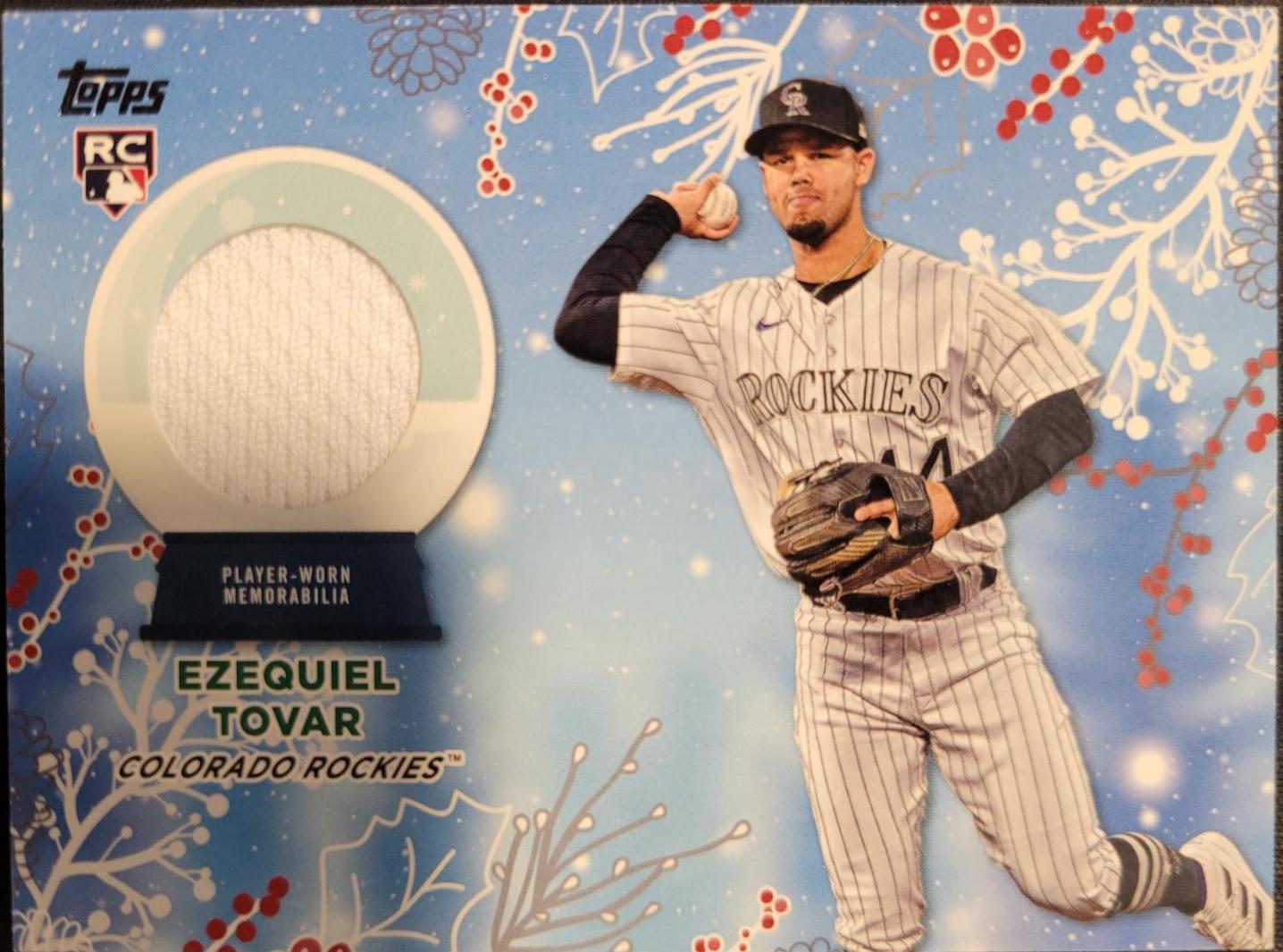2023 Topps Holiday Relics Ezequiel Tovar #RC-ET card