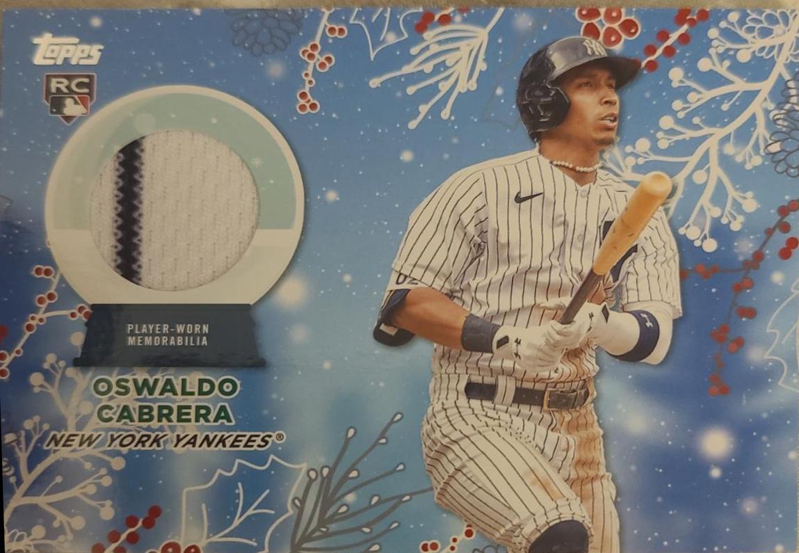 2023 Topps Holiday Relics Oswaldo Cabrera #RC-OCA card