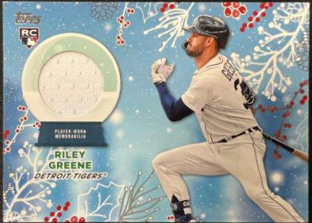 2023 Topps Holiday Relics Riley Greene #RC-RG card