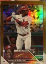 2023 Topps Jordan Walker [Gold Foil] #344 card