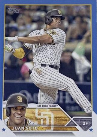 2023 Topps Juan Soto [Father's Day Blue] #1 card