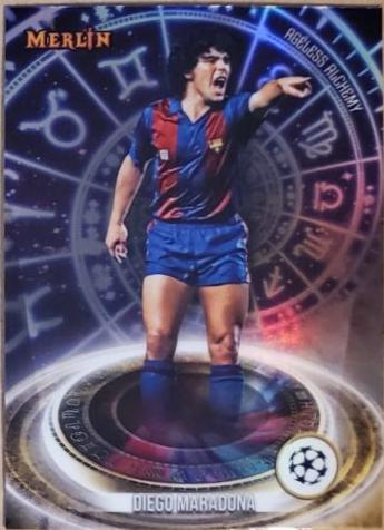 2023 Topps Merlin UEFA Ageless Alchemy Diego Maradona #AA-6 card