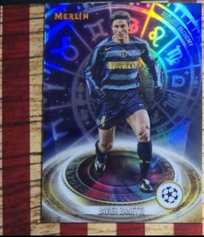 2023 Topps Merlin UEFA Ageless Alchemy Javier Zanetti #AA-2 card