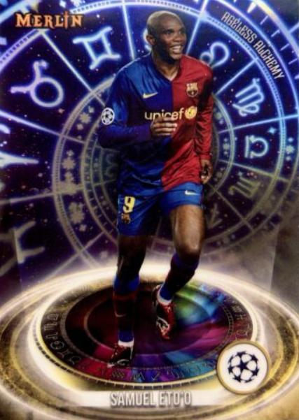 2023 Topps Merlin UEFA Ageless Alchemy Samuel Eto'o #AA-17 card