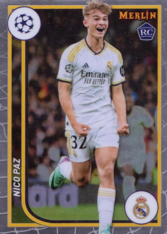 2023 Topps Merlin UEFA Nico Paz #117 card
