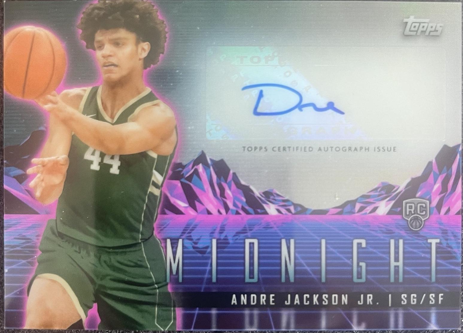 2023 Topps Midnight Rookie Horizon Signature Andre Jackson Jr. #RHS-AJ card