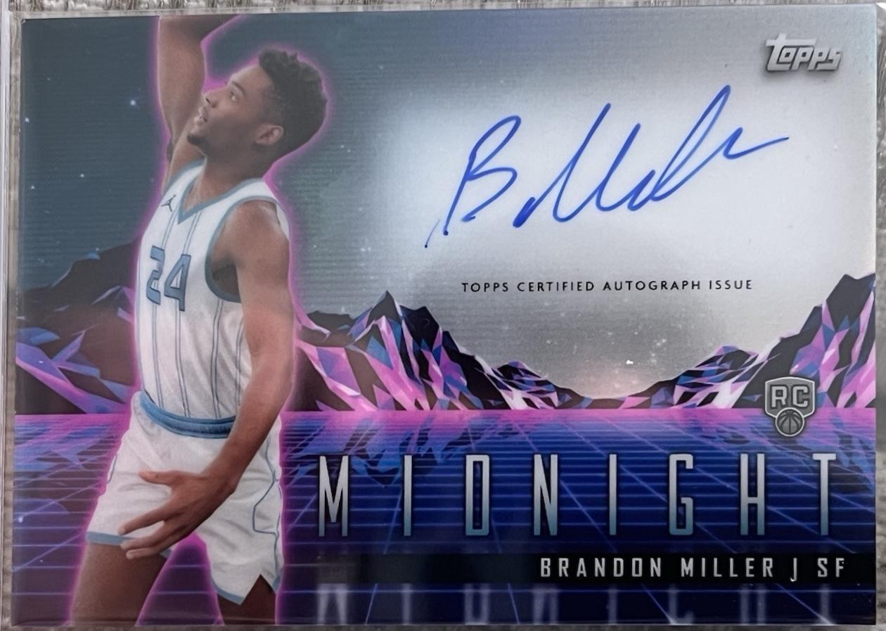 2023 Topps Midnight Rookie Horizon Signature Brandon Miller #RHS-BM card