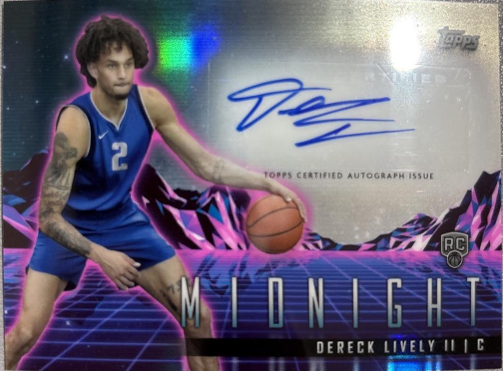 2023 Topps Midnight Rookie Horizon Signature Dereck Lively II #RHS-DLII card